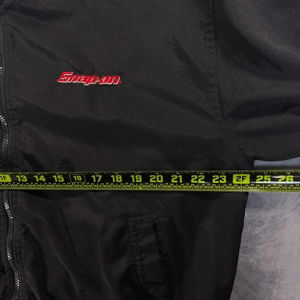 Snap-on Hooded Jacket Hat bundle Mens Large Black Embroidered Mechanic Workwear